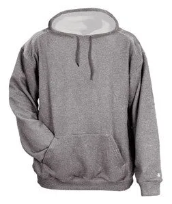 1450 Badger Adult Pro Heather Fleece Hooded Sweatshirt Steel