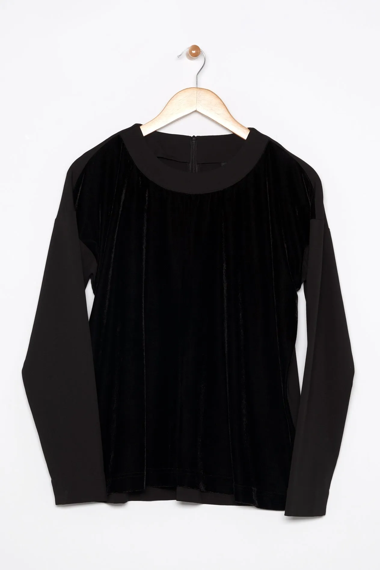 26" Ponte/Velvet Pullover