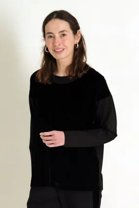 26" Ponte/Velvet Pullover