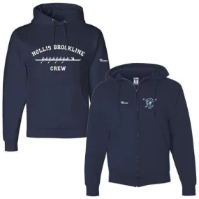 50/50 Hooded Hollis Brookline Crew Pullover Sweatshirt