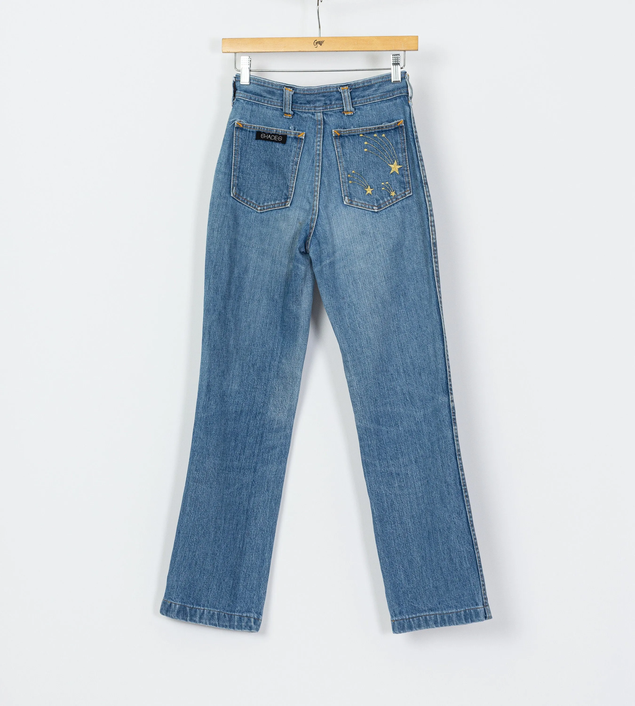 70s 80s Shooting Star Jeans - Extra Small, 24.5"
