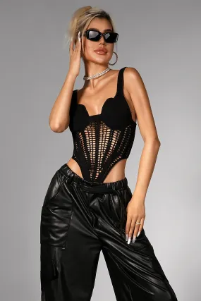 Adalae Cutout Knit Top