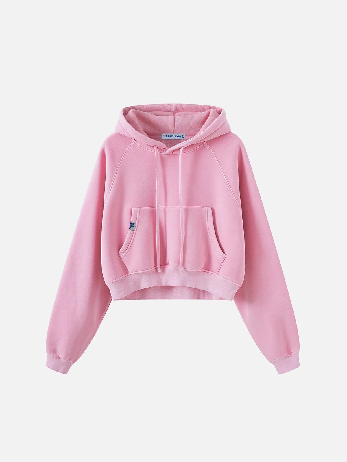 Aelfric Eden Cropped Raglan Sleeve Washed Hoodie