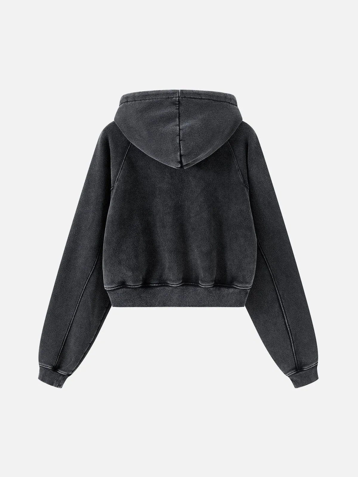 Aelfric Eden Cropped Raglan Sleeve Washed Hoodie