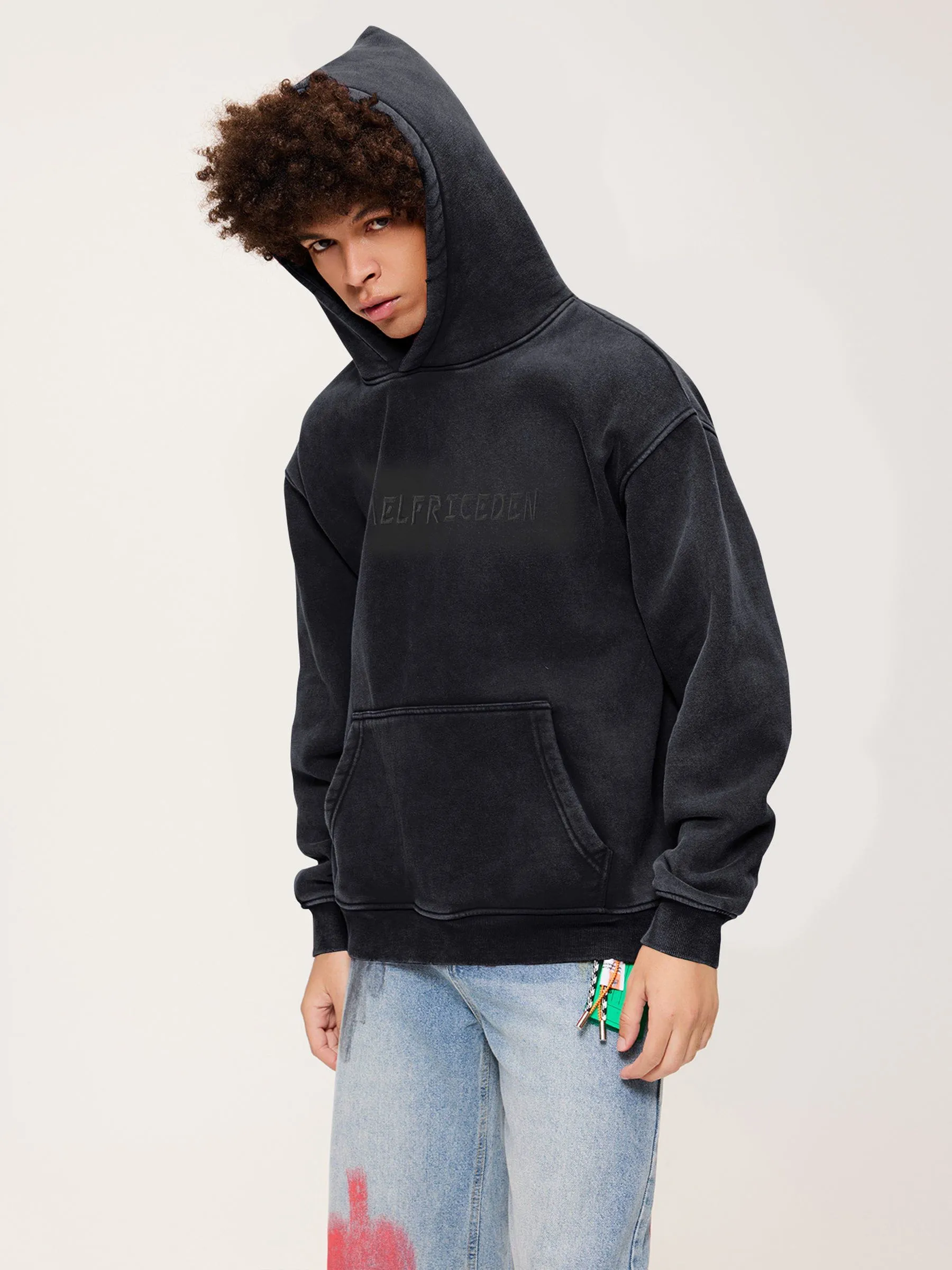 Aelfric Eden Essential Embroidery Washed Hoodie