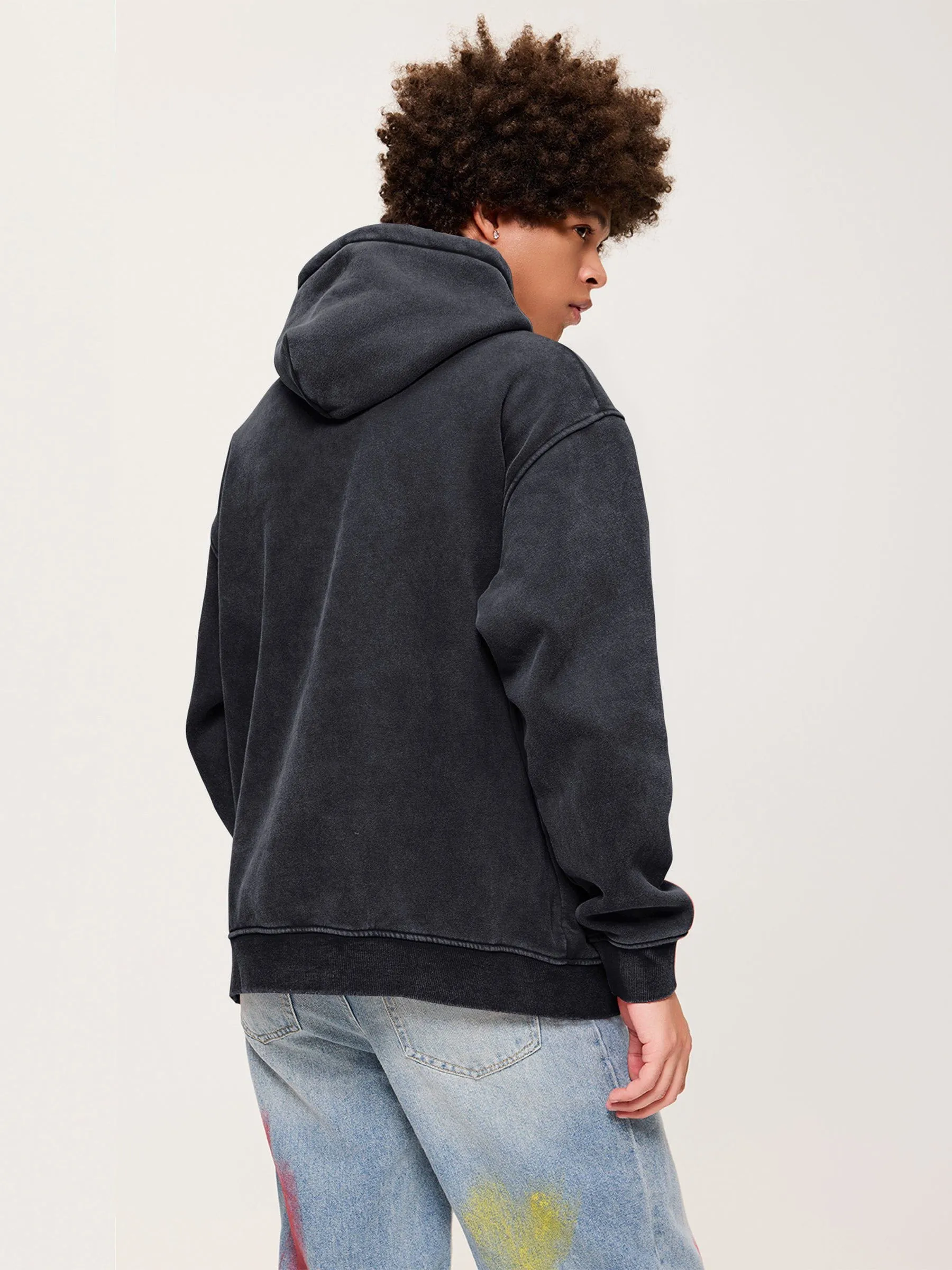 Aelfric Eden Essential Embroidery Washed Hoodie