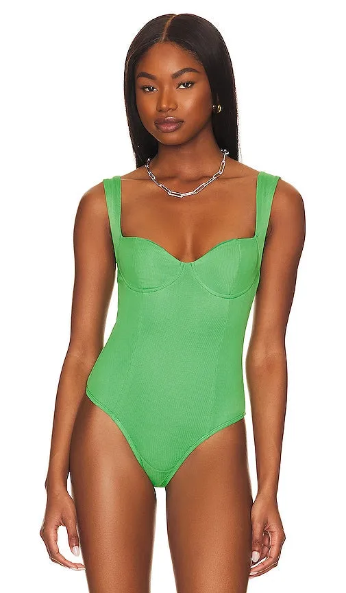 ALL THE WAYS Katre Bodysuit in Green