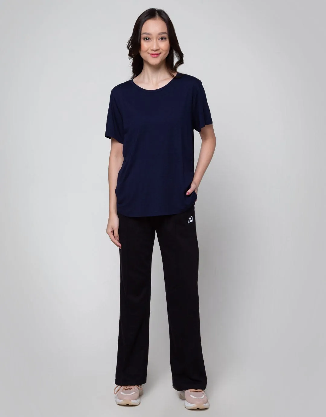 American Jeans Celana U01 Wide Leg Cut N Sew Wanita