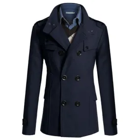 Angelo Ricci™ Gentlemen Wool Style Peacoat