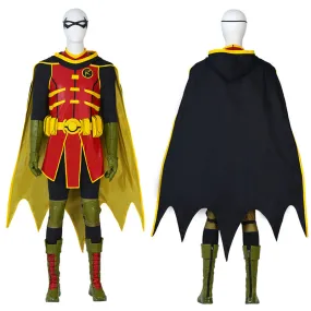 Batman and Superman: Battle of the Super Sons Cosplay Robin Damian Wayne Costume Suit