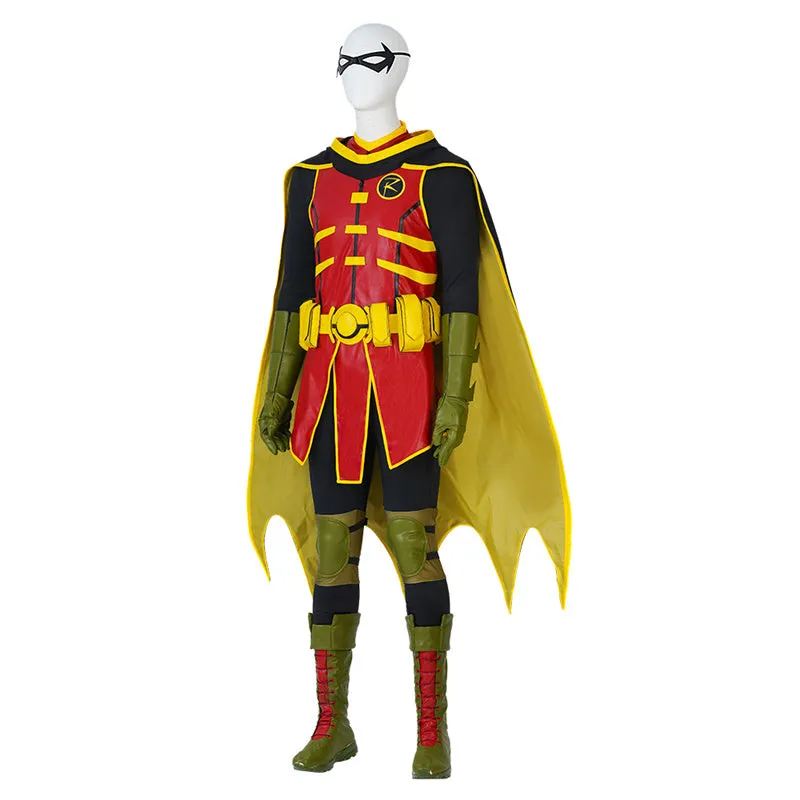 Batman and Superman: Battle of the Super Sons Cosplay Robin Damian Wayne Costume Suit
