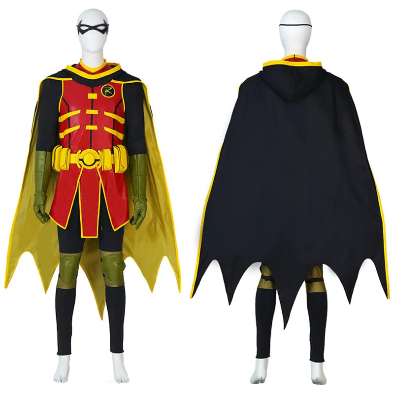 Batman and Superman: Battle of the Super Sons Cosplay Robin Damian Wayne Costume Suit