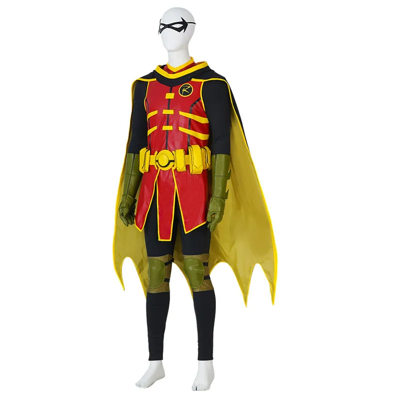 Batman and Superman: Battle of the Super Sons Cosplay Robin Damian Wayne Costume Suit