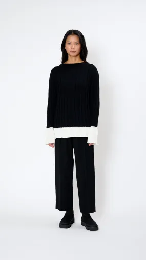Behind The Scenes Top in Black
