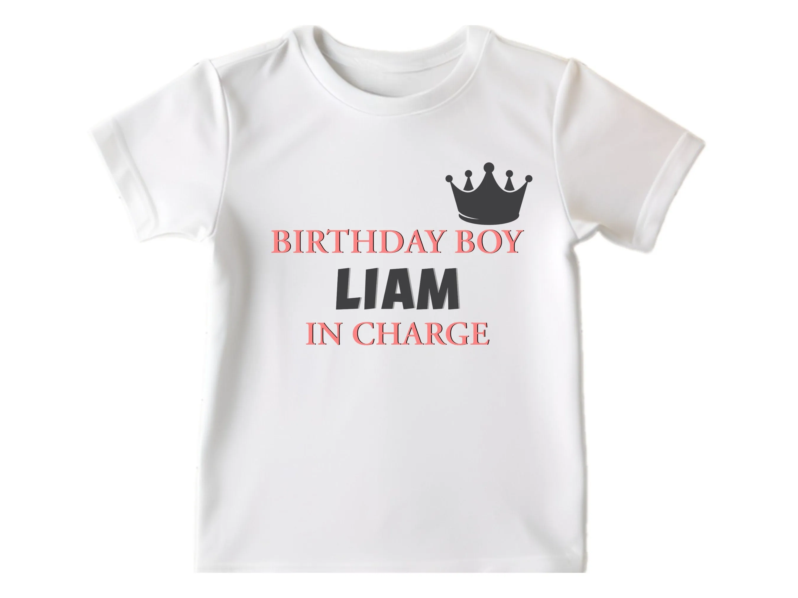 Birthday in Charge Bodysuit Present Personalized Boy Name on Ideal for Birthday