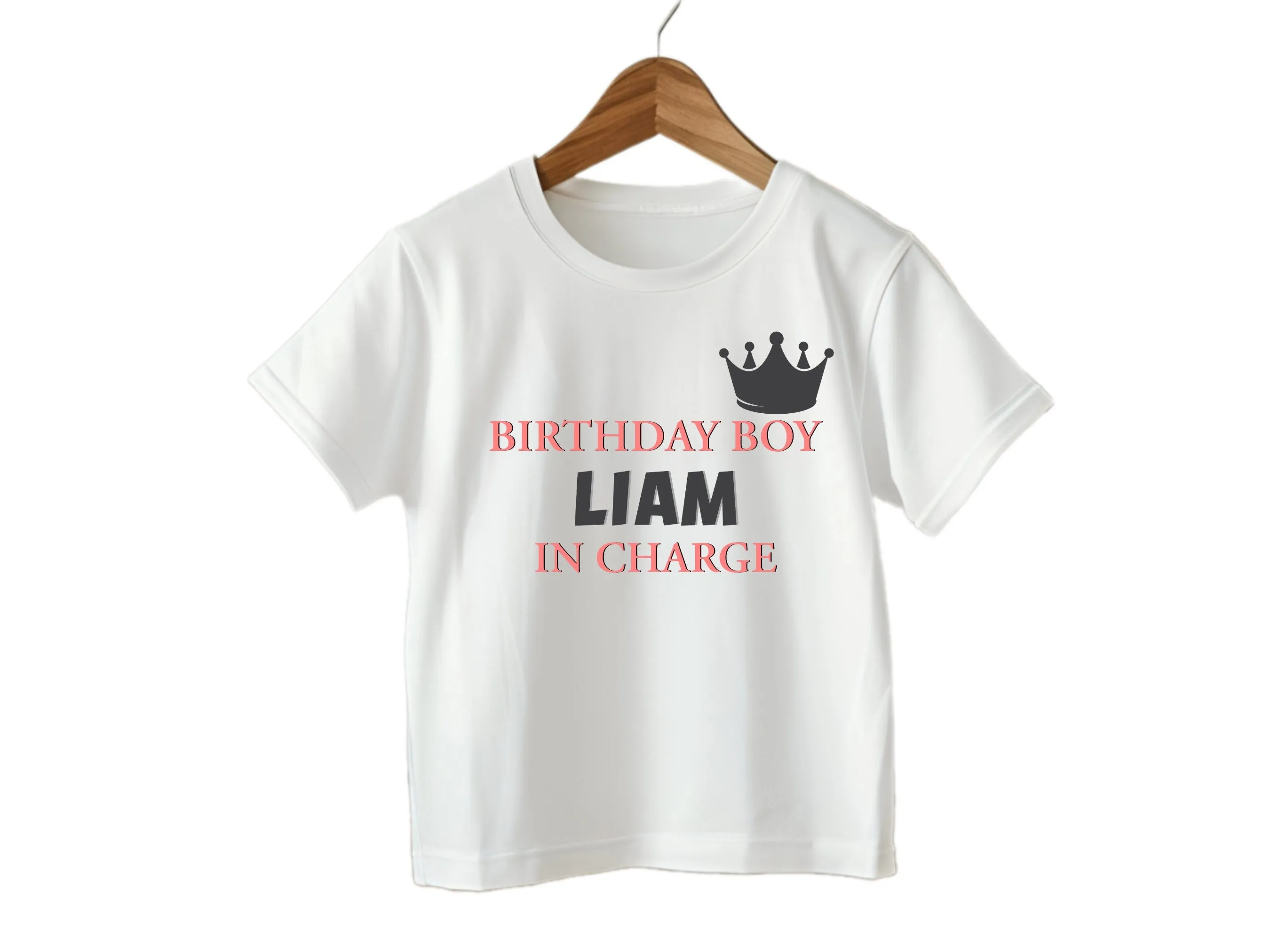 Birthday in Charge Bodysuit Present Personalized Boy Name on Ideal for Birthday