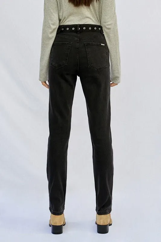 Black Cut Out Jeans