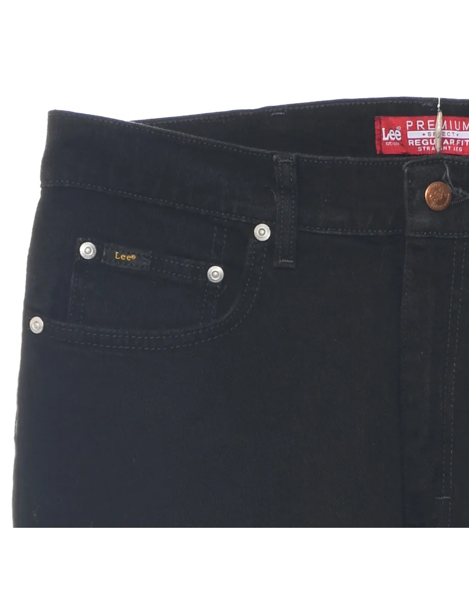 Black Lee Jeans - W34 L32