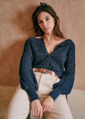 both sides can wear crochet knit top
