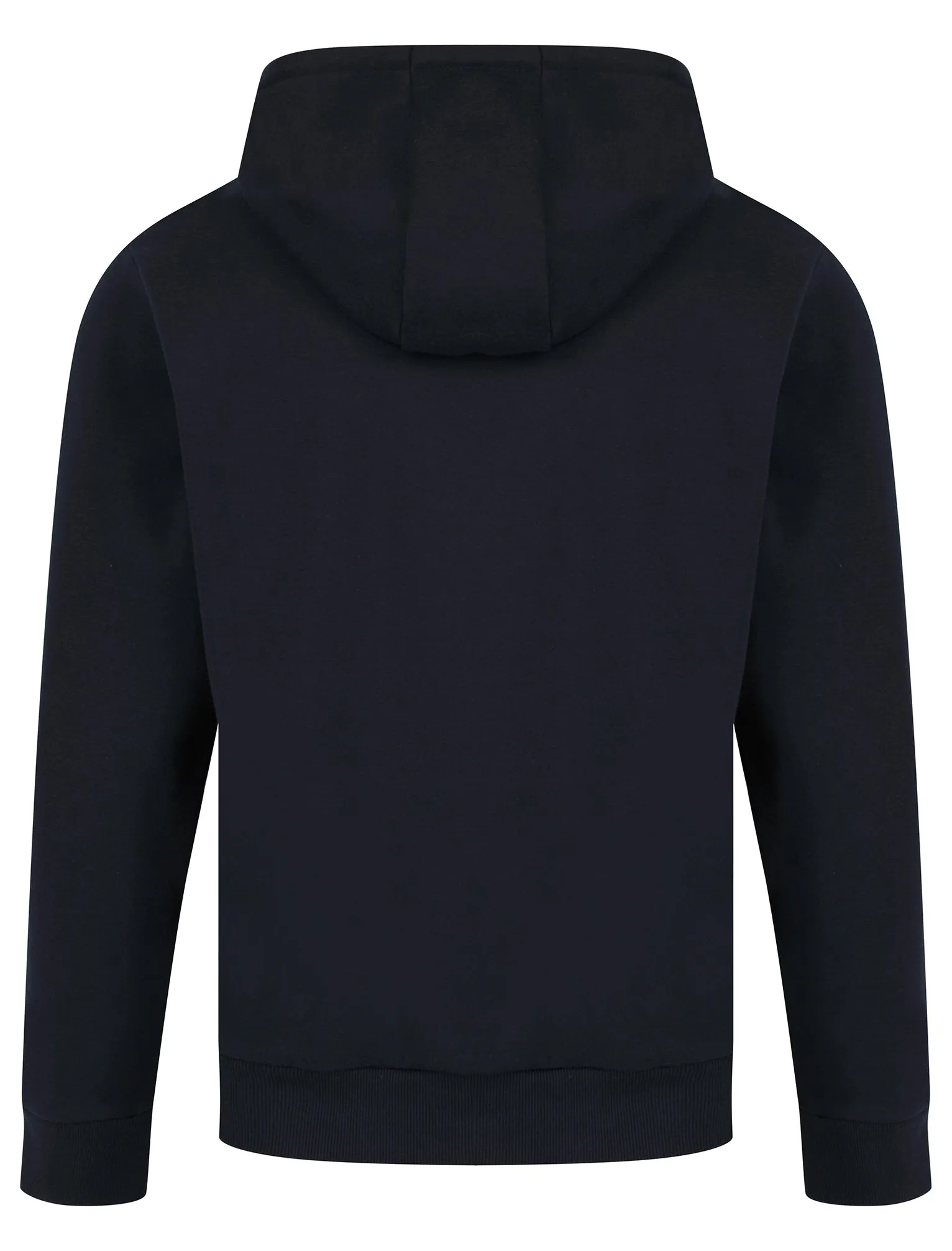 Brody Motif Brushback Fleece Pullover Hoodie in Sky Captain Navy - Tokyo Laundry