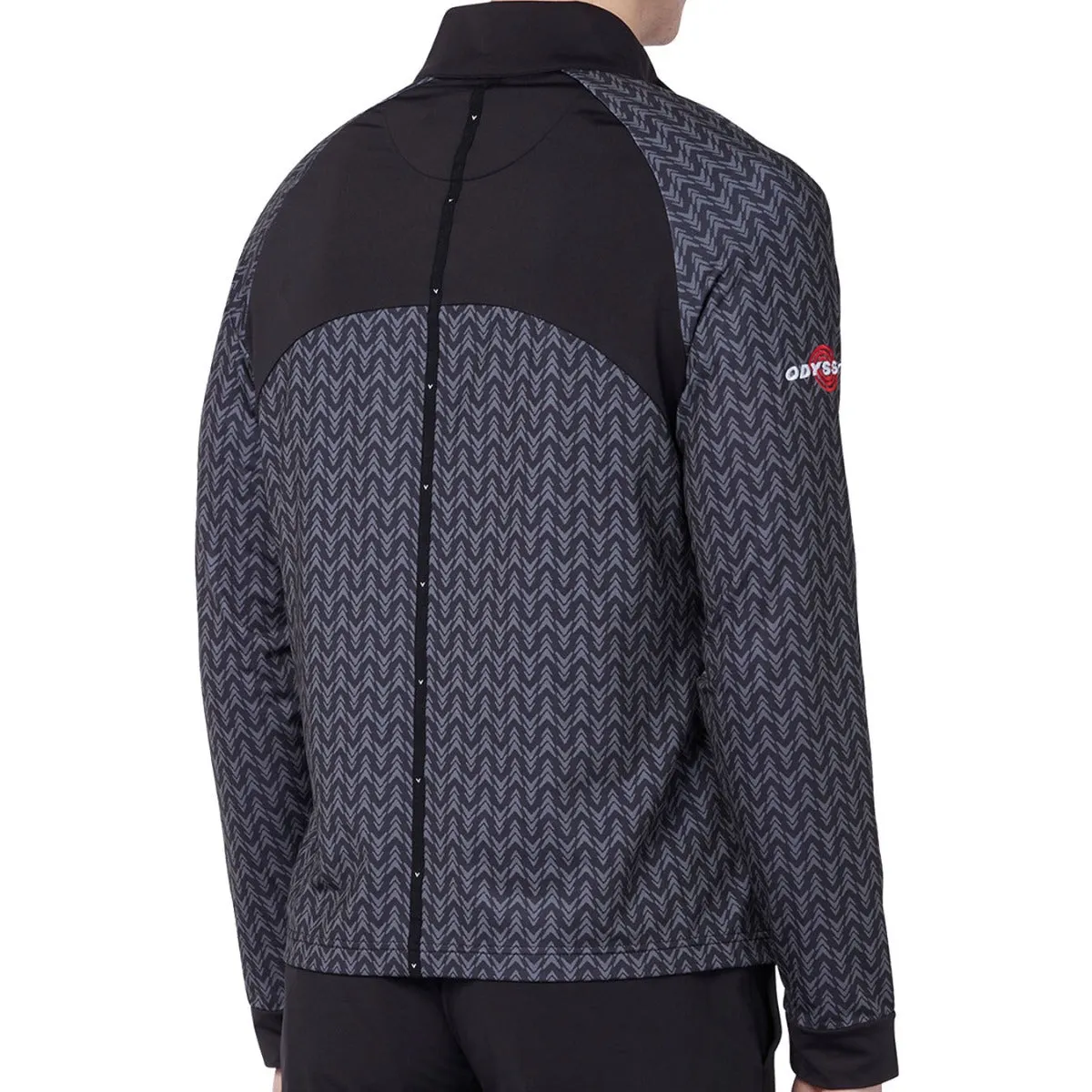 Callaway 1/4 Zip Odyssey Blocked Pullover - Caviar