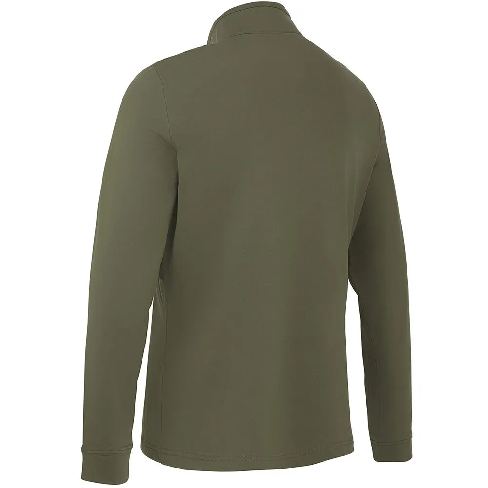 Callaway Aquapel 1/2 Zip Pullover Sweater - Black Lichen/Tigerlily