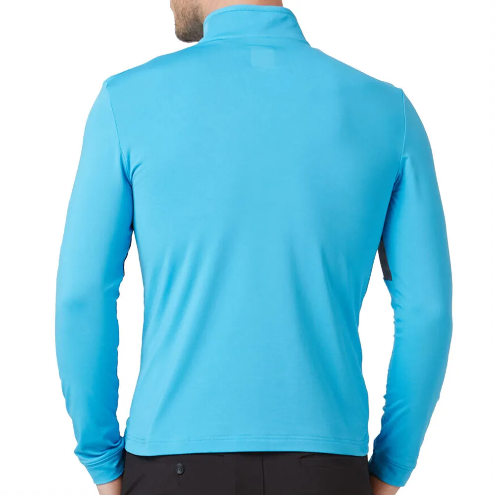Callaway Aquapel 1/2 Zip Pullover Sweater - Malibu Blue/Caviar