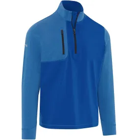 Callaway Aquapel Mixed Media 1/4 Zip Pullover - Light Lapis/Heather