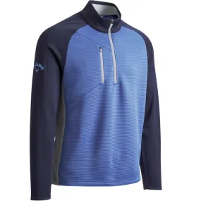 Callaway Blocked Ottoman Fleece 1/4 Zip Pullover - Dark Moody Heather