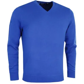 Callaway Merino Wool V-Neck Pullover - Surfing Blue