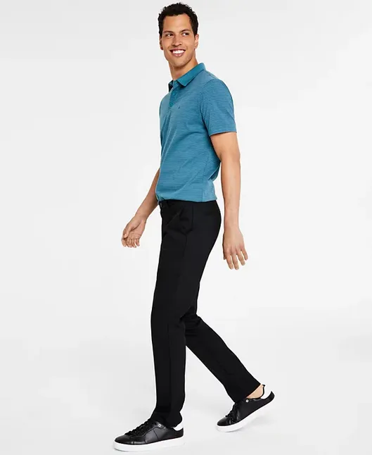 Calvin Klein Men's Slim Fit Modern Stretch Chino Pants Black 32 x 34