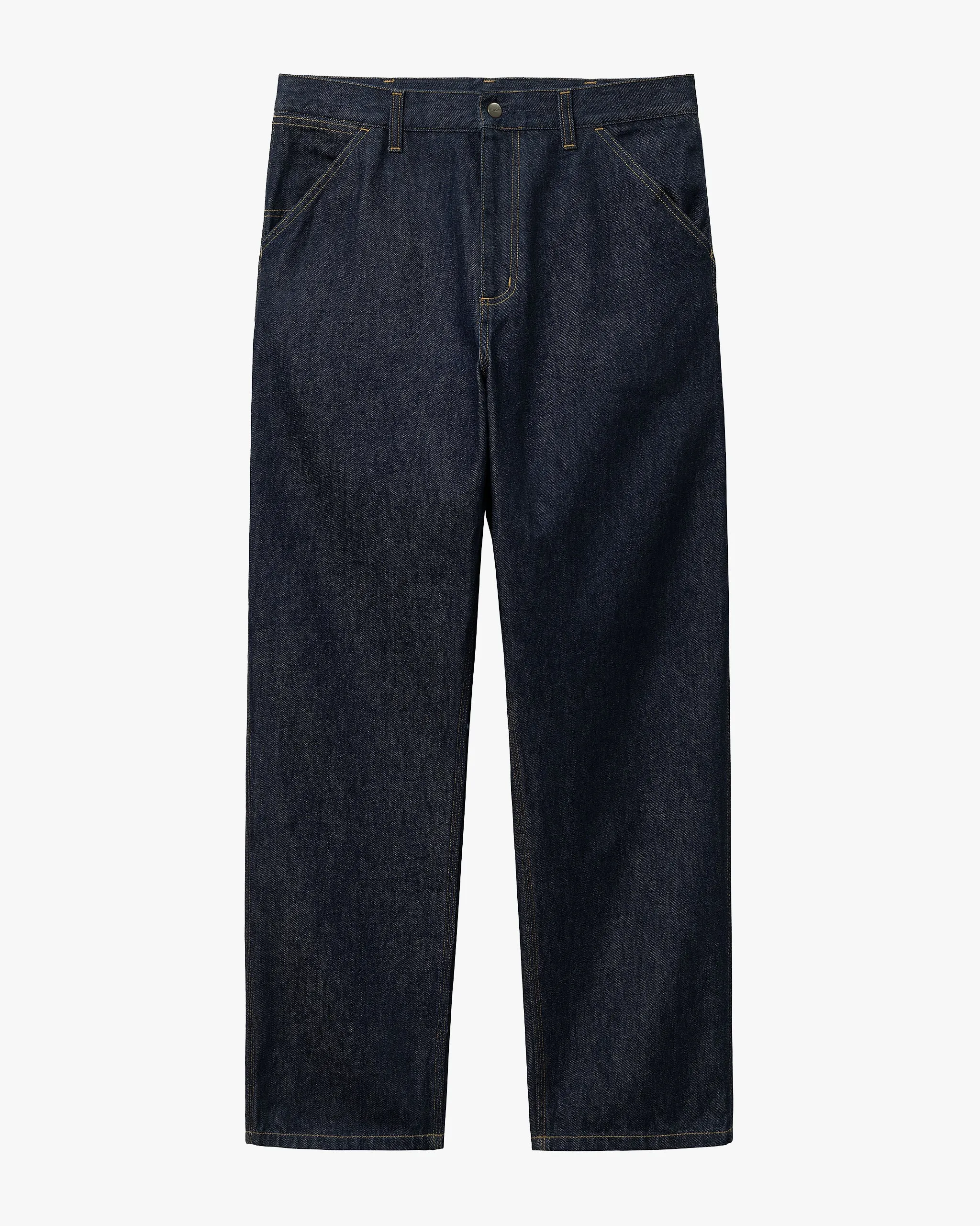 Carhartt WIP Single Knee Pant Relaxed Fit Mens Jeans - Blue Rinsed