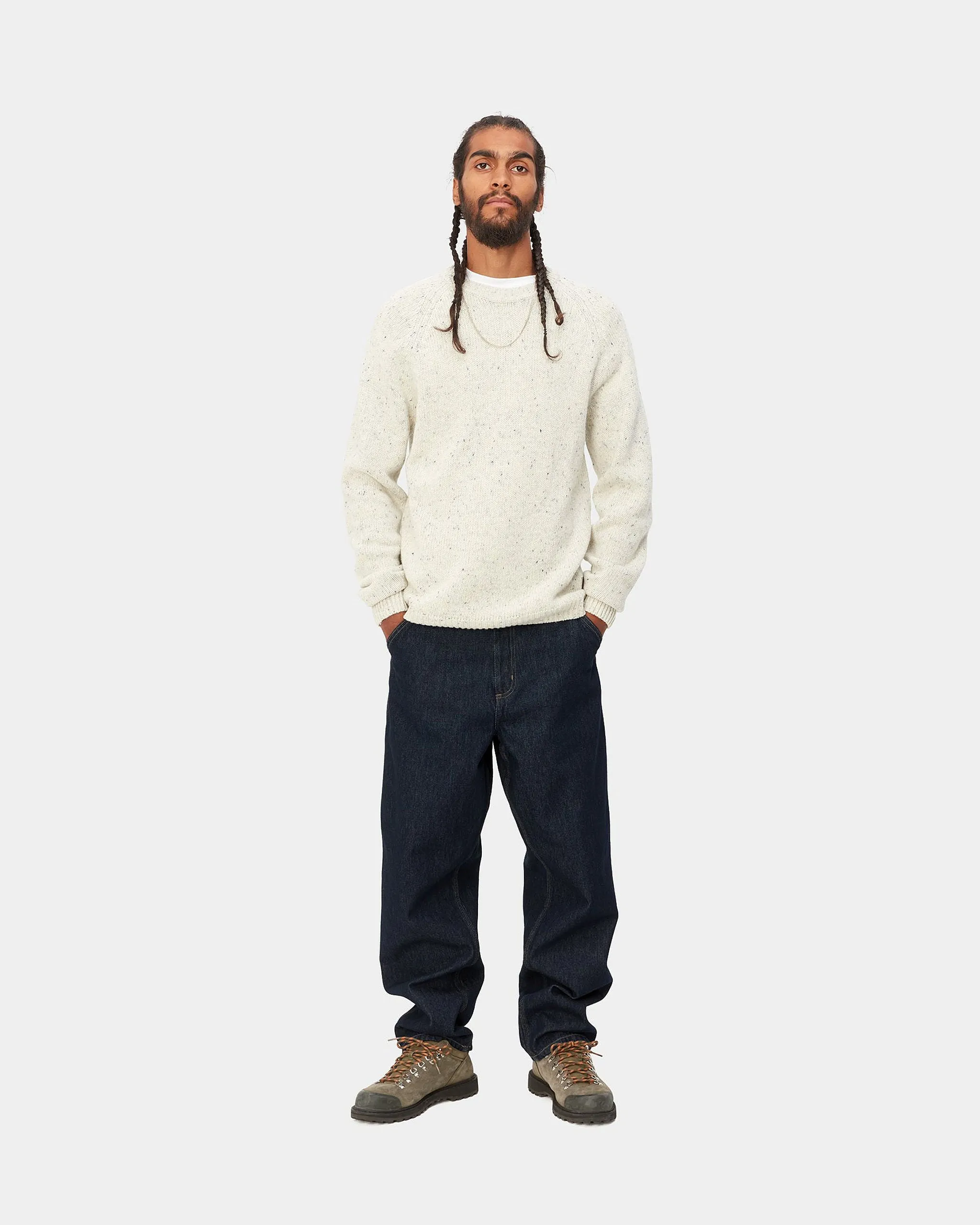 Carhartt WIP Single Knee Pant Relaxed Fit Mens Jeans - Blue Rinsed