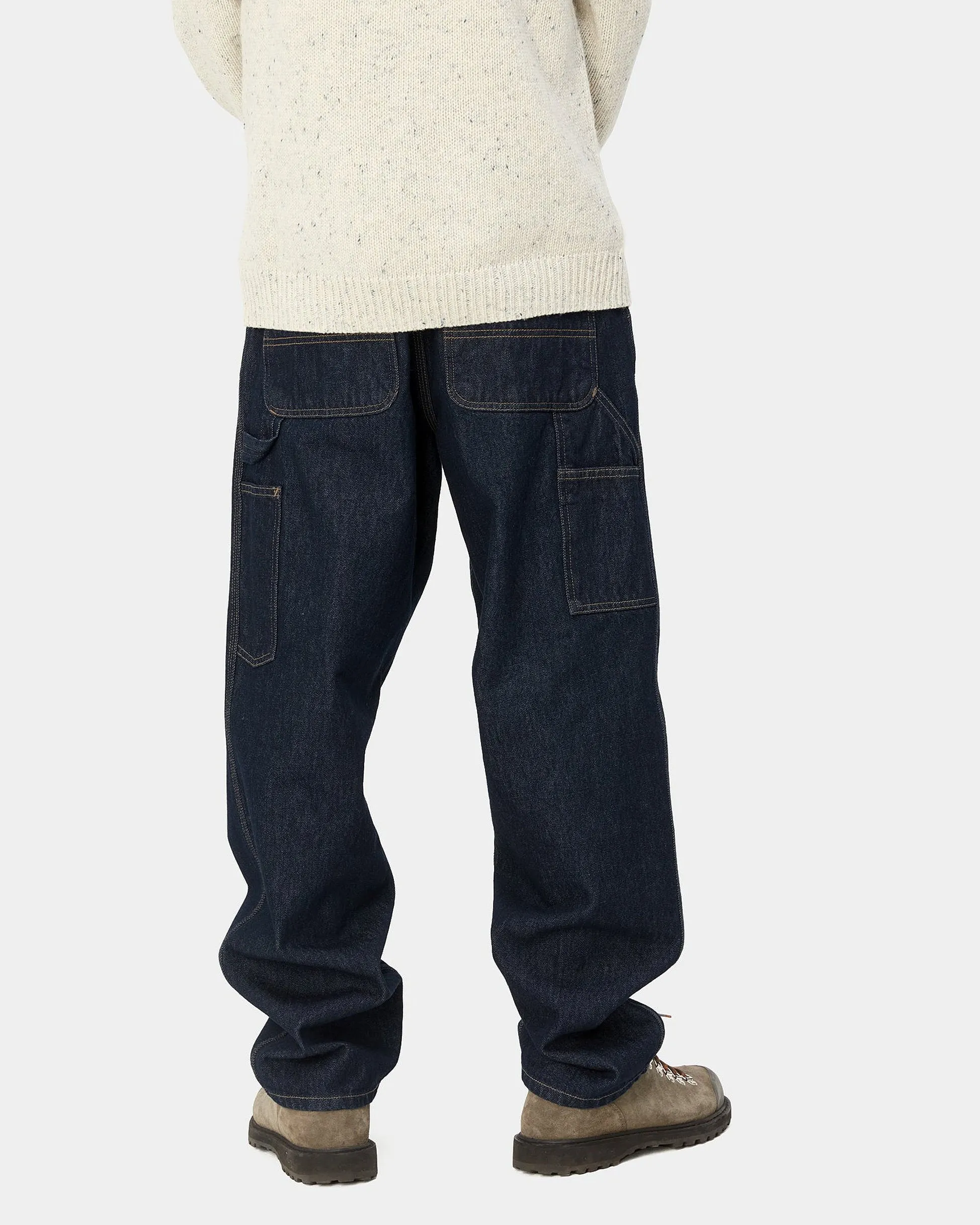 Carhartt WIP Single Knee Pant Relaxed Fit Mens Jeans - Blue Rinsed