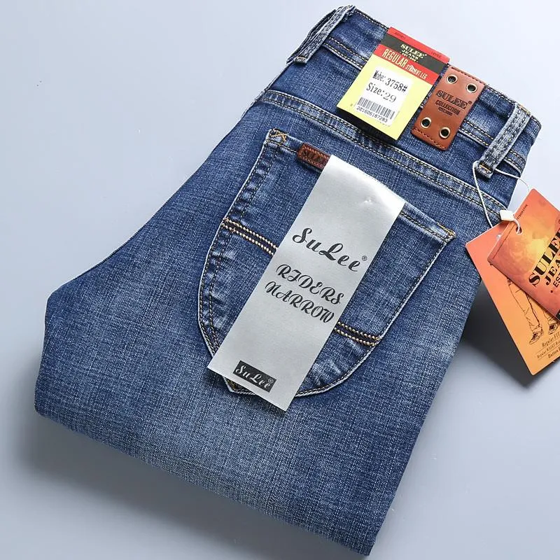 Casual Elastic Denim Pants