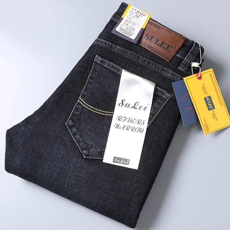 Casual Elastic Denim Pants