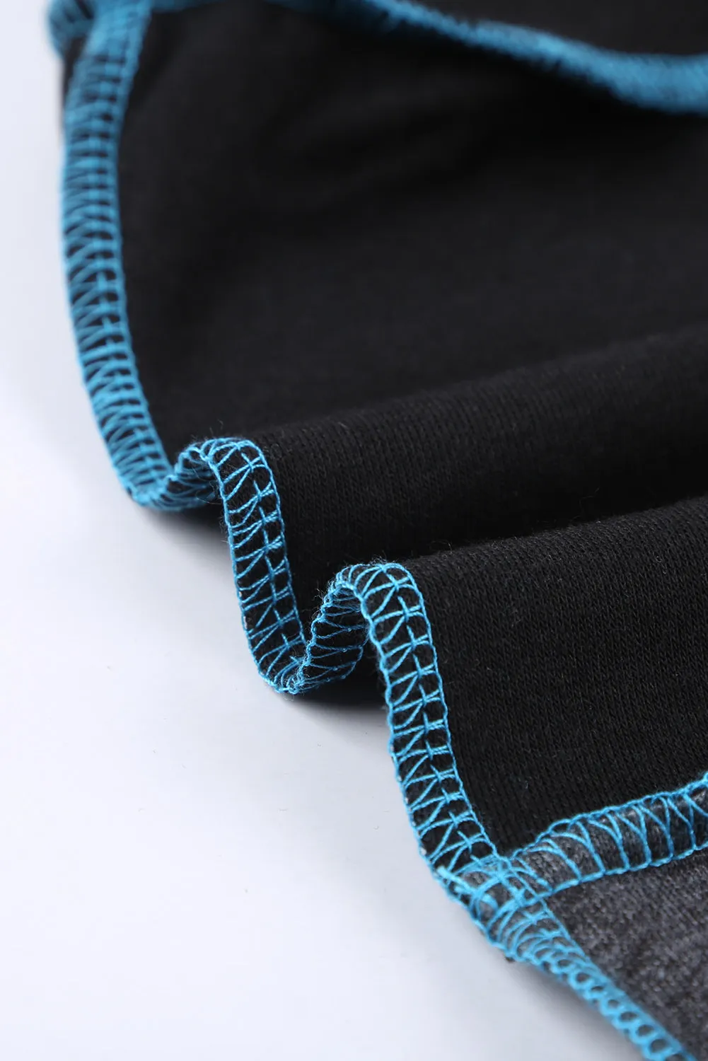 Color Block Plus Size Hoodie Long Sleeve Drawstring Pullover
