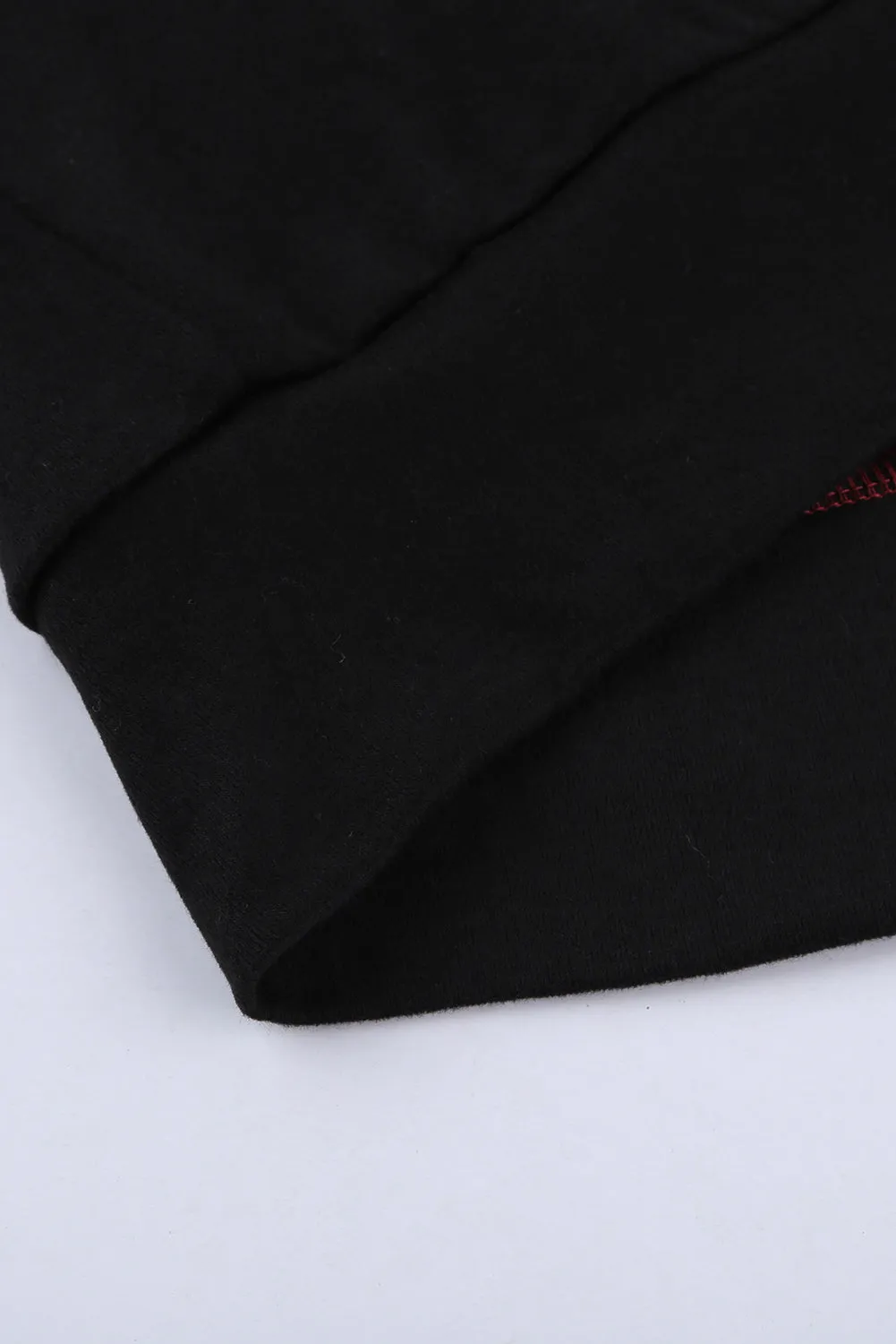 Color Block Plus Size Hoodie Long Sleeve Drawstring Pullover