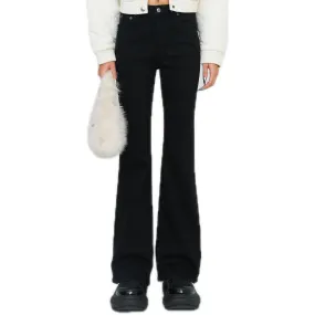 Compass Wild Classic Stretch Flare Jeans In Black