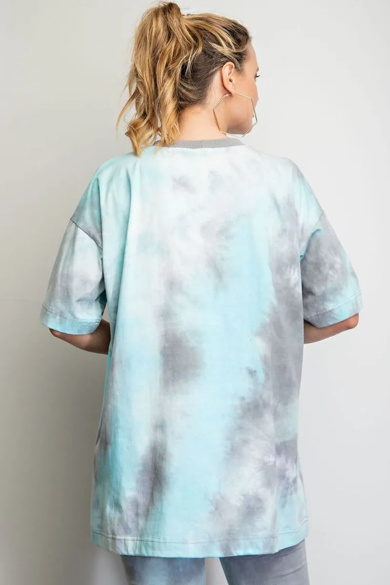 COSMOS TIE DYE BOXY TOP
