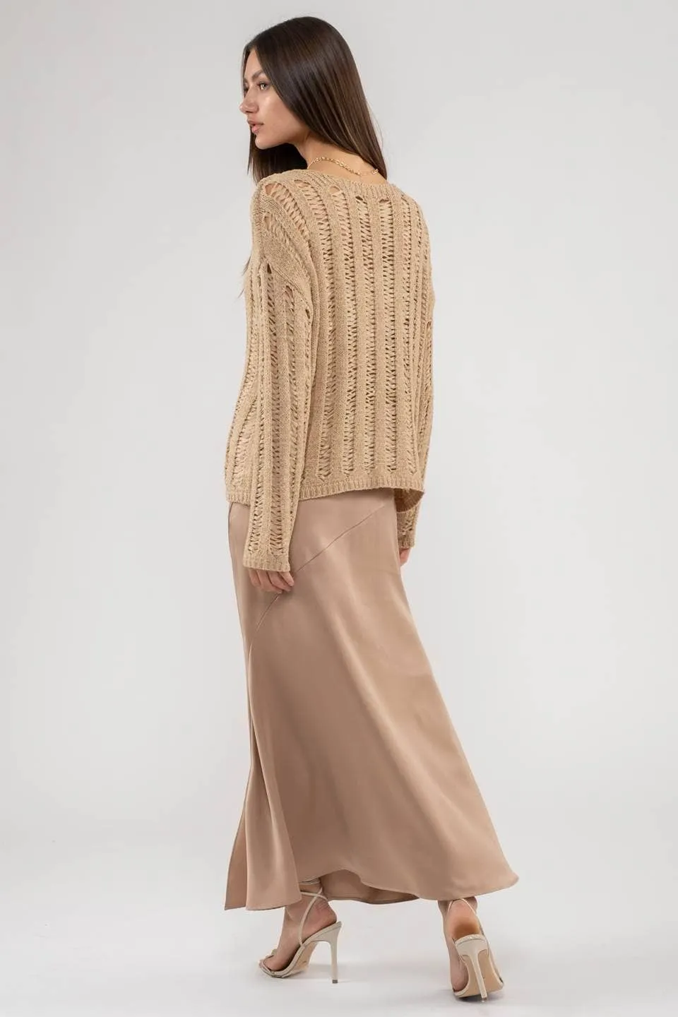 Crochet Knit Pullover