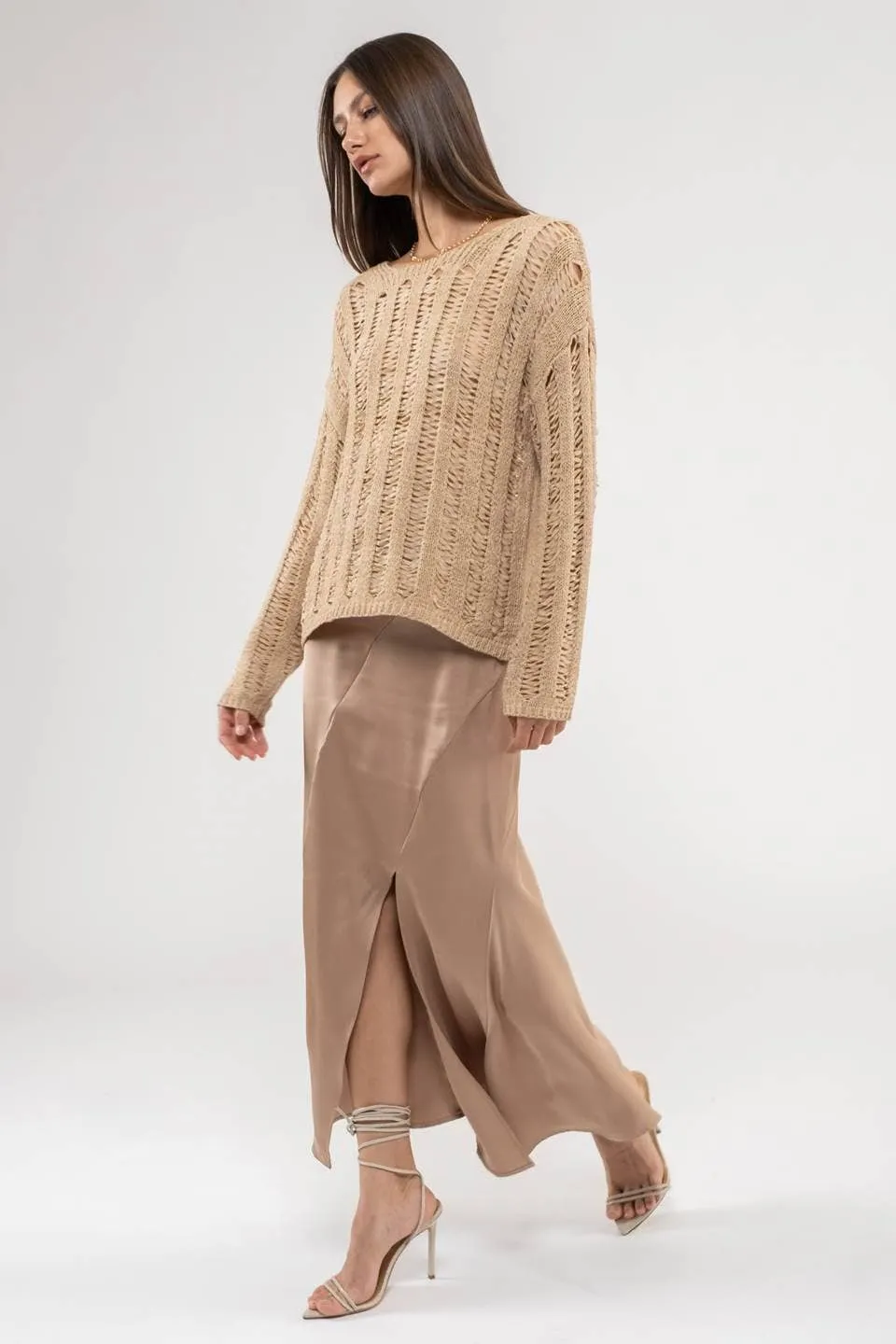 Crochet Knit Pullover