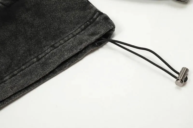 Destroyed Cotton Hoodie with Concept Patch