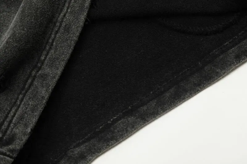 Destroyed Cotton Hoodie with Concept Patch