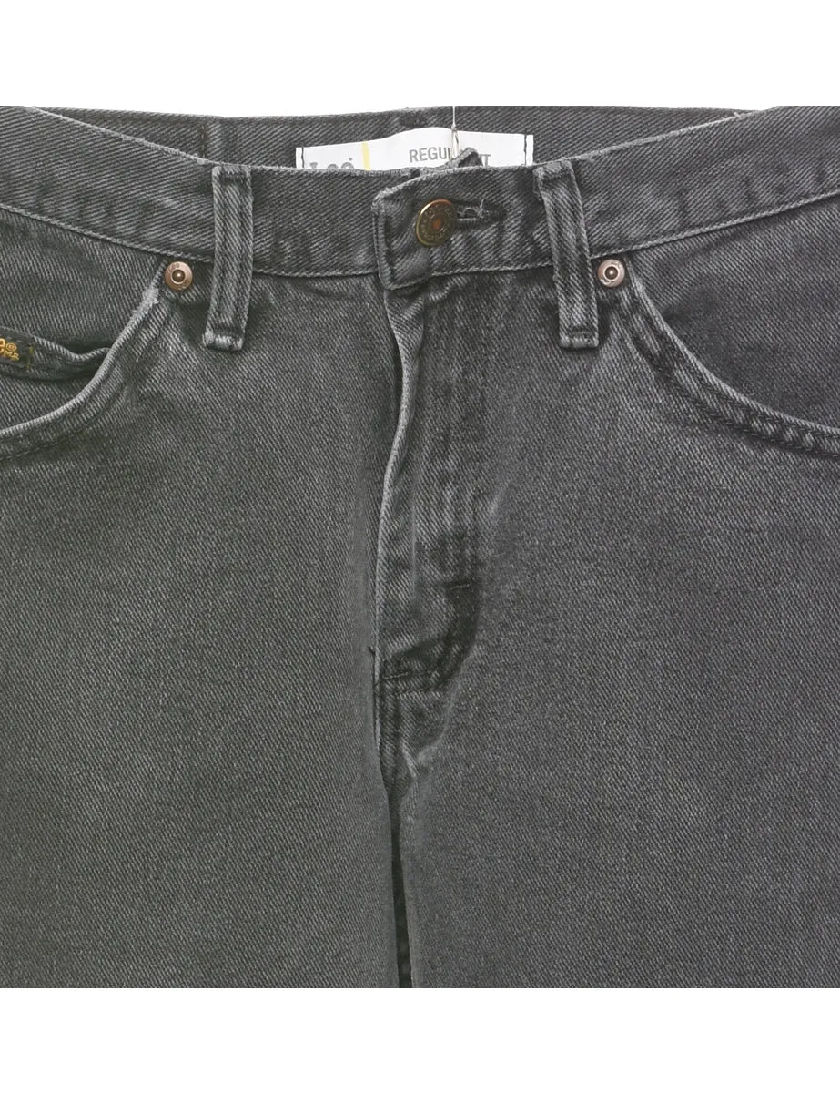 Distressed Black Lee Jeans - W26 L30