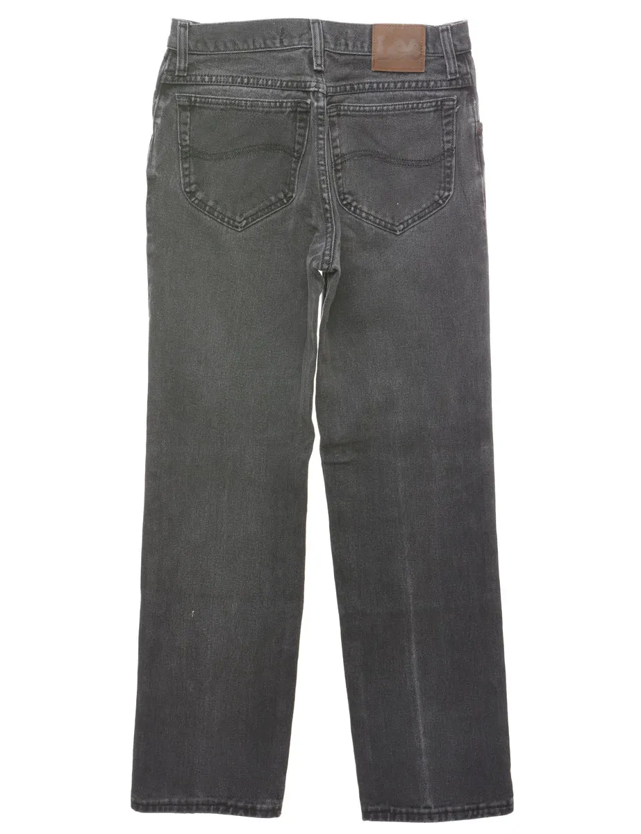 Distressed Black Lee Jeans - W26 L30