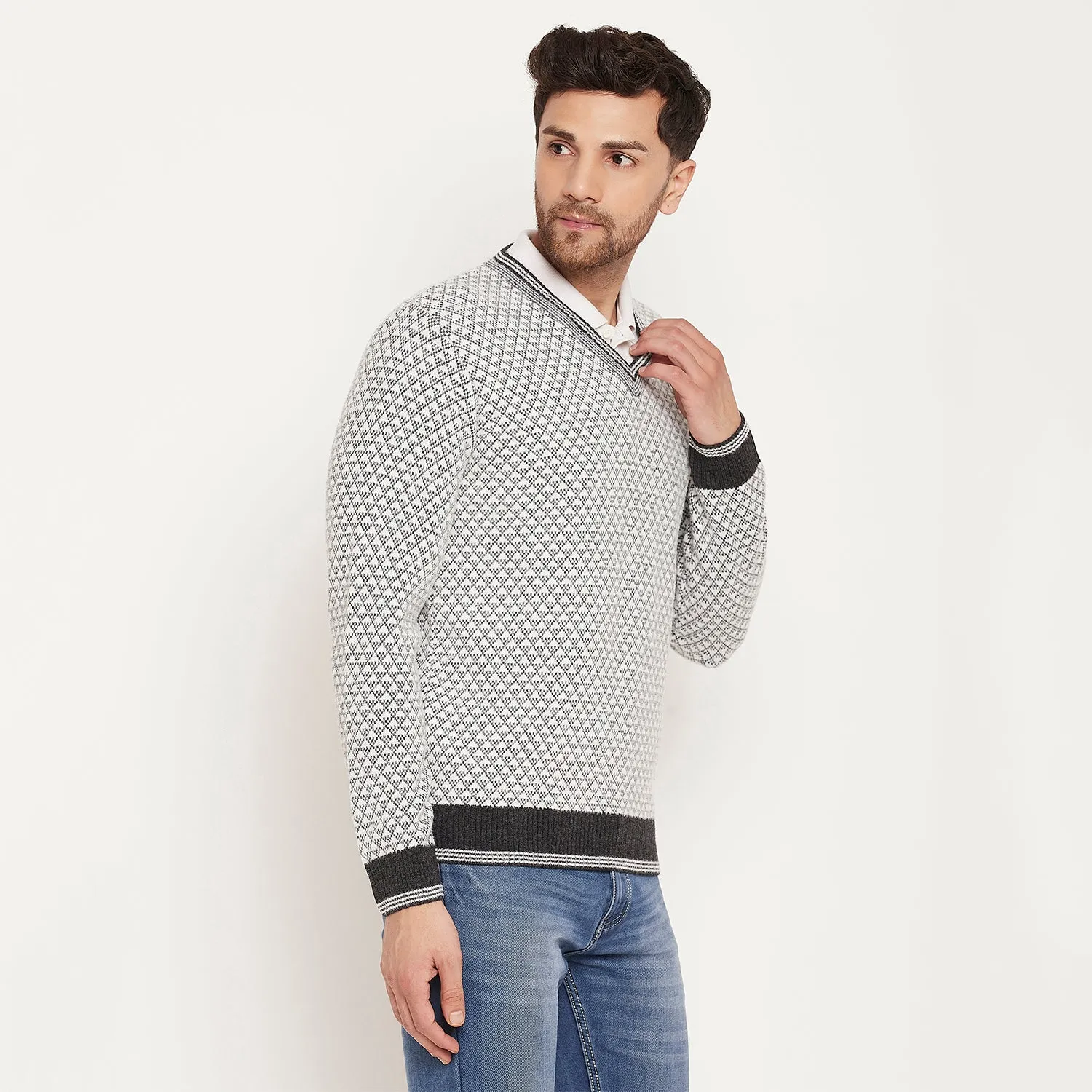 Duke Stardust Men Full Sleeve Sweater (SDS2125)