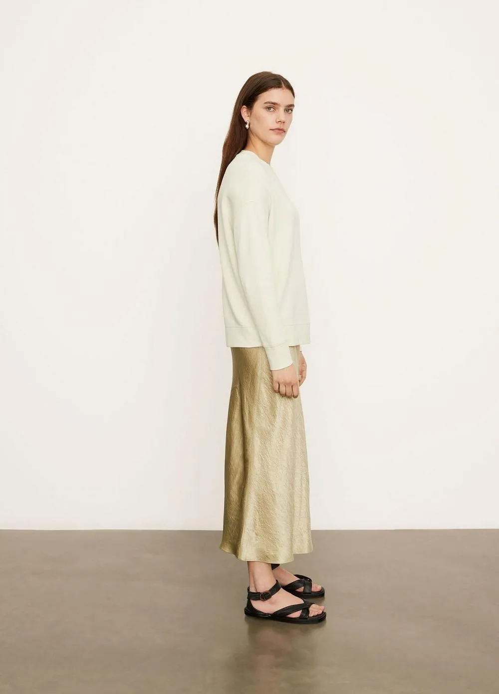 Essential Relaxed Pullover in Honeydew