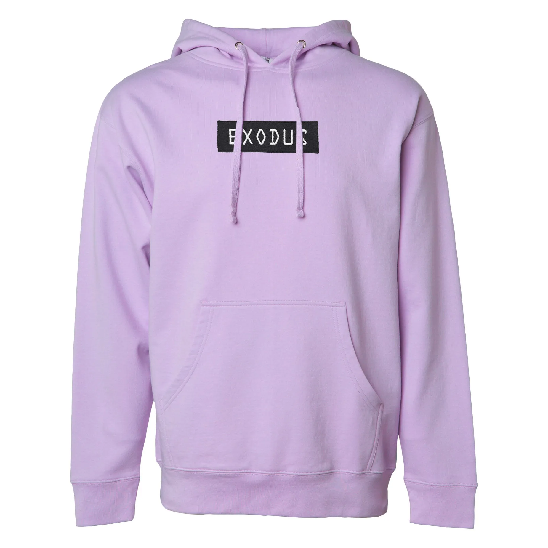 Exodus Optical Embroidered Pullover Hoodie - Light Purple