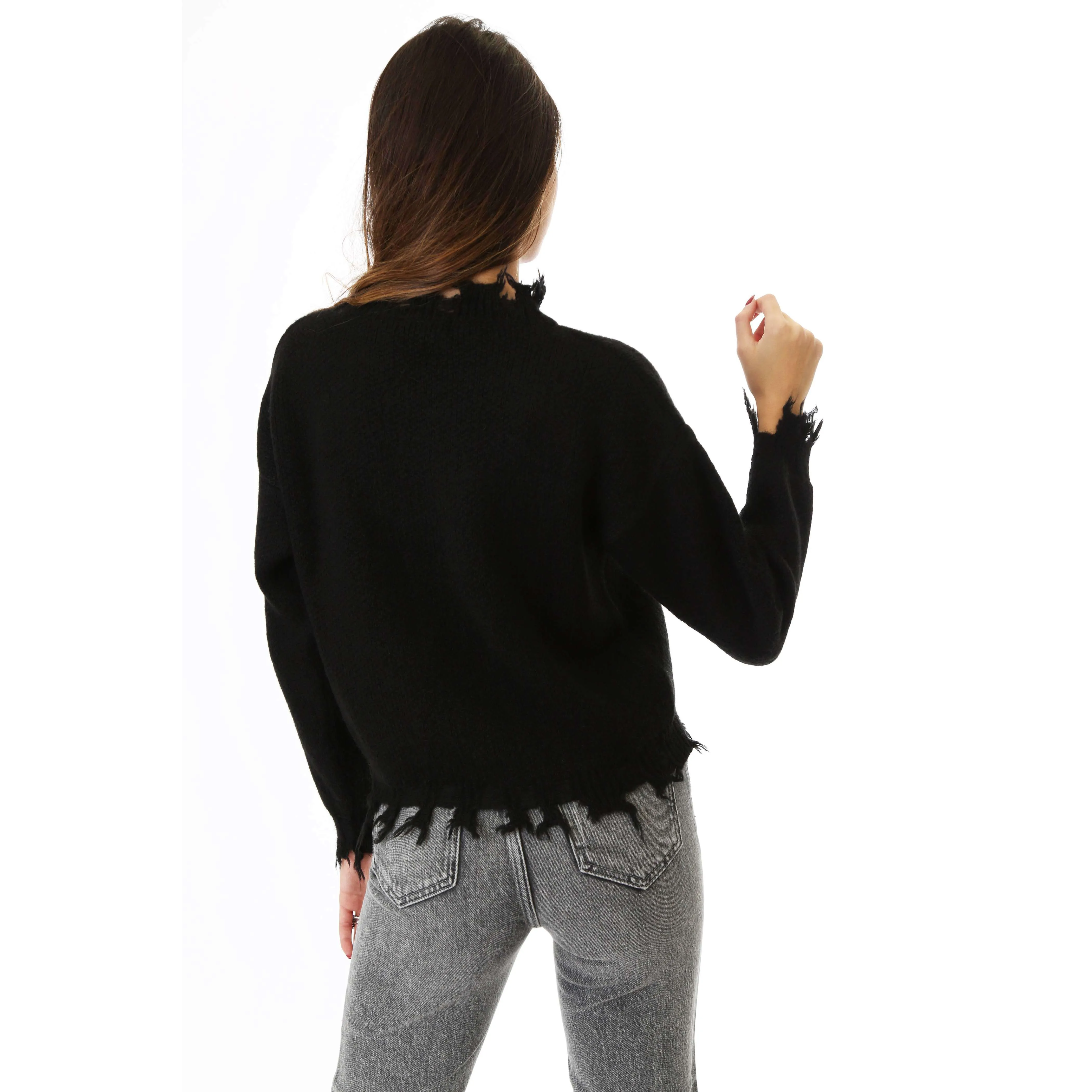 Fabrik London Donna Maglia Pullover Shelby Black